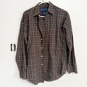 Ralph. By Ralph Lauren Plaid Top Size 8